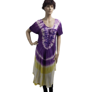 Zomer jurk Paars geel