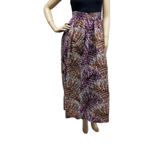 Paarse Lili Rok Kitenge - Medium L96 Taille 84-120cm