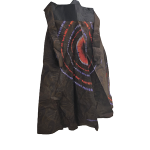 Maxi Rok Brocade Bruin Avion - L100 Taille 88cm