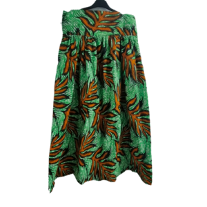 Maxi Lange Rok Groen Met Bladen