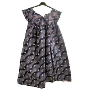 Mini Jurk Grijs Beige- Feestelijk Afro Jurkje