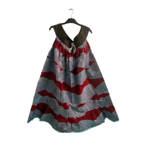 Mini Jurk Bruin Rood- Zomer Jurkje