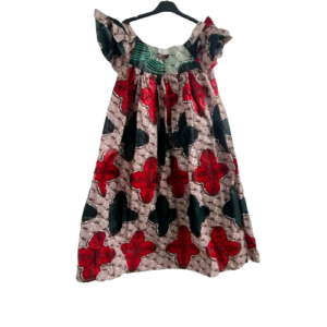 Maxi Jurk Groen Rood