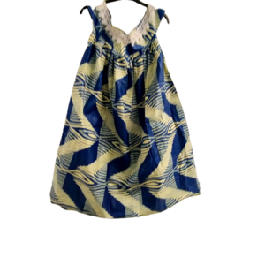 Zomer Jurkje Blauw Mouwloss- Strand Jurkje