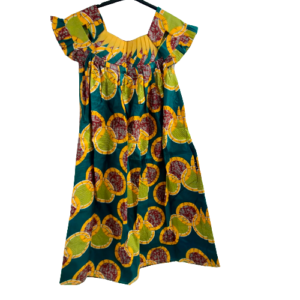 Jurk Bloem Geel- Ghanese Jurk