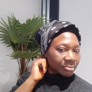 Zwaarte Bandana Hoofddoek 50x50cm