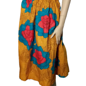 Afrikaanse Oranje Rok - L80 Taille 100-110cm