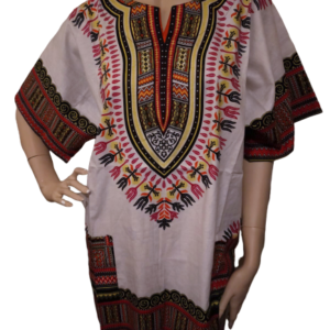 Authentieke Dashiki Wit - Traditionele Afrikaanse Kleding