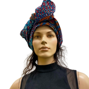 Hoofddoek Blauw - Authentieke Afrikaanse Headwrap