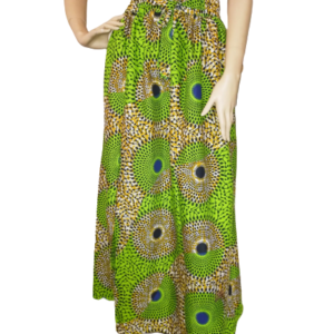 Maxi Rok Groen Cirkel Design - L105 Taille 68-85cm