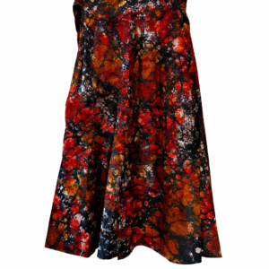 Geplooide Maxi Rok Bruin Herfst - Comfort Model