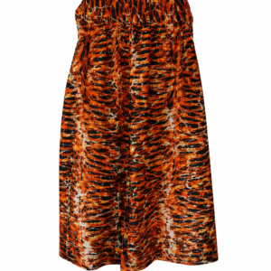 Geplooide Maxi Rok Bruin - Elegant Model