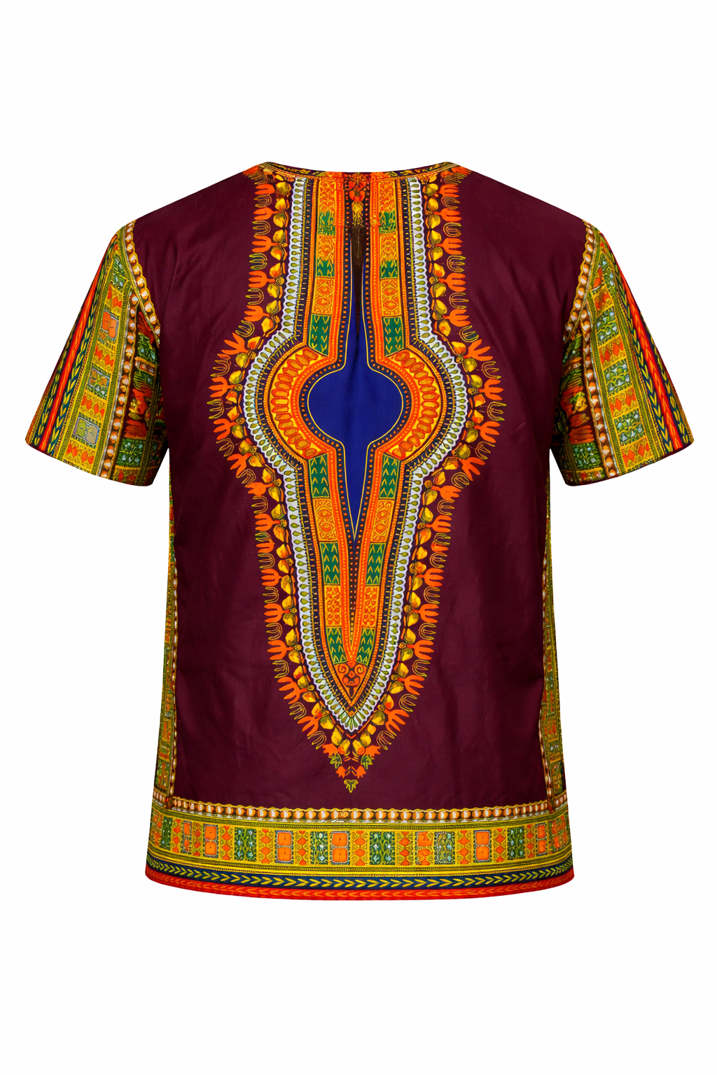 Heren Dashiki Bruin - Culturele Afrikaanse Kaftan - L76 PTP74 - Afbeelding 3