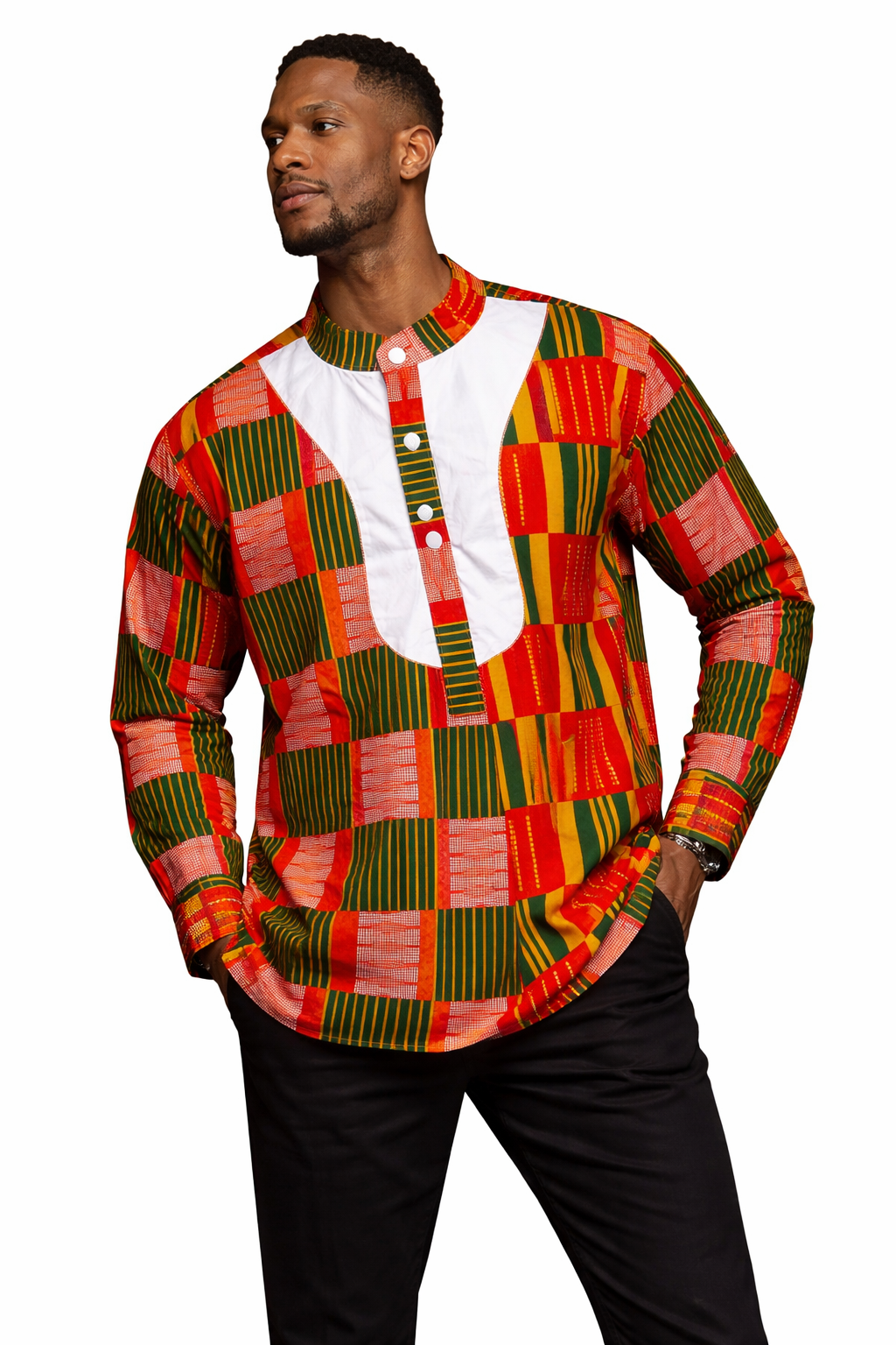 Kente Ghana Clothing Blazer - Traditionele Herenjas