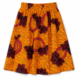 Korte Rok Nigeriaanse Geel - L102 Taille 75-100cm
