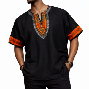 Zwart Afrikaans Hemd Texture Dashiki - Modern Etnisch Design